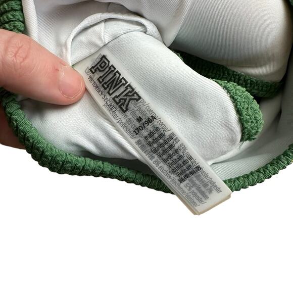 NEW PINK Victoria's Secret One Shoulder Swim Top Size Medium - Picture 11 of 12